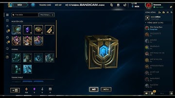 liên minh huuyền thoại : mở x 11 rương hextech được những gì
