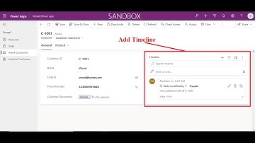 Add Timeline view in model driven apps powerapps main form