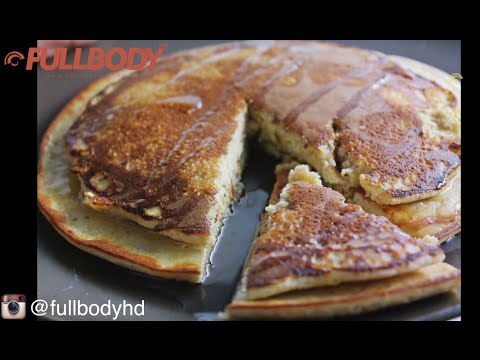 como hacer pancakes de proteina y avena