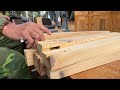 Woodworking Skills Of Carpenter // How to Make a DIY Dining Table Set