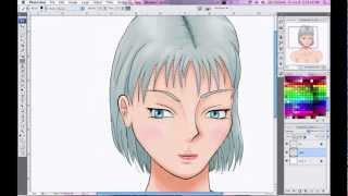 Anime Soft-Cell Shaded Portrait- No sound screenshot 5