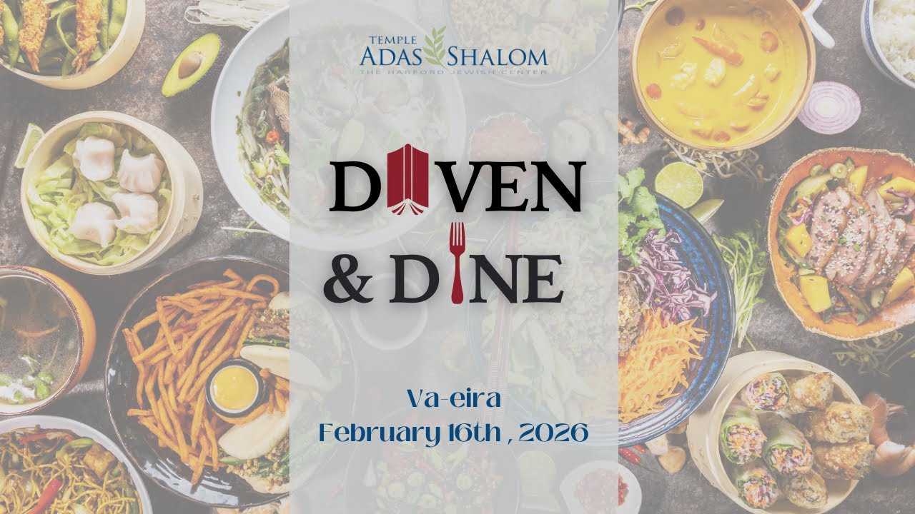 Temple Adas Shalom Live Daven & Dine Shabbat Service: Va-eira
