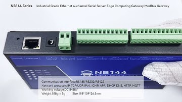 Ebyte Grade Ethernet 4-channel Serial Server RS485/RS232/RS422 Edge Computing Gateway ModBus Gateway