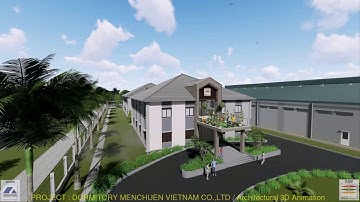 DORMITORY MENCHUEN VIETNAM   architectural 3D Animation 4k