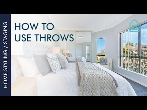 Home Styling/Staging | How to use throws