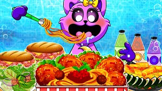 Catnap Cooking Fired Chicken, Tteokbokki | Poppy Playtime Chapter 3 Animation | Mukbang ASMR
