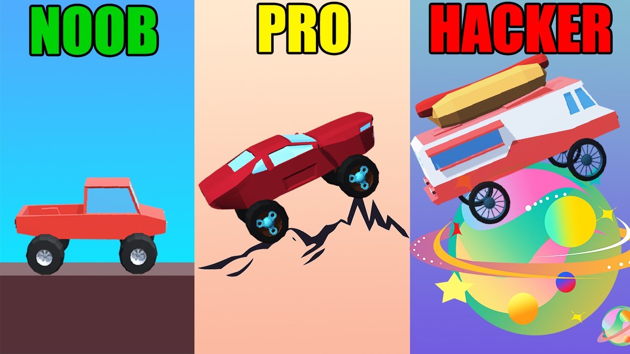 NOOB vs PRO vs HACKER in Wheel Scale! (999 Power) - YouTube