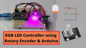 RGB LED Controller using Rotary Encoder and Arduino