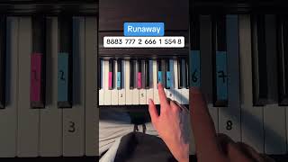 Runaway #piano #pianotutorial #pianolessons #pianomusic #runaway #tips #tiktokviral