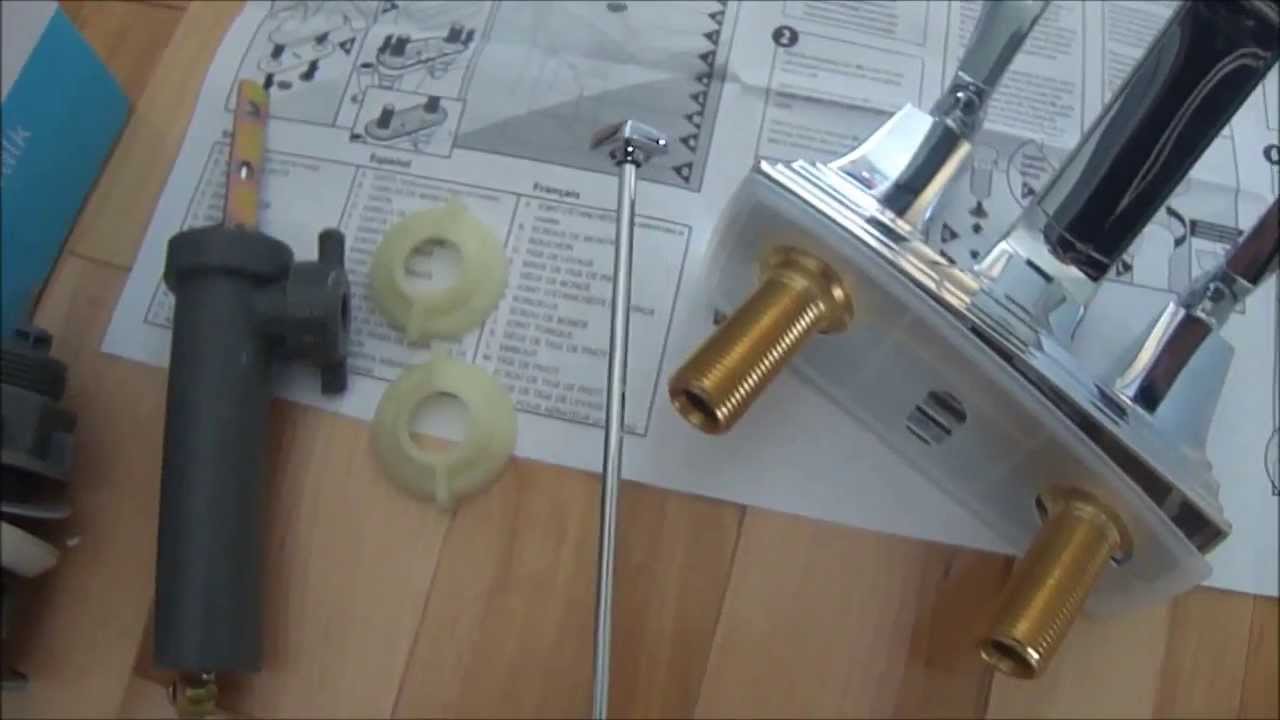 How to install a bathroom faucet - YouTube