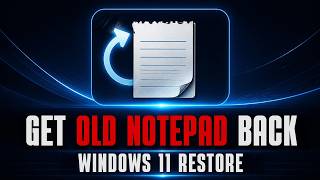 How To Get Old Notepad Back In Windows 11 | Notepad Restore Previous Version screenshot 4