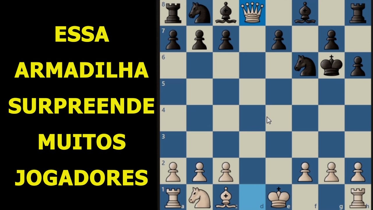 Armadilha no Xadrez - Ganhando a Dama em 5 lances 