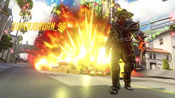 First time McCree POTG while trying out new player highlight intro (Cute Spray Unlocked)