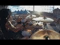 Arch Enemy Daniel Erlandsson Drumcam 'As The Pages Burn ' / Tuska Festival 2018