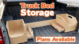 How to Make a Truck Bed Storage System / Pickup bed organizer / DIY Woodworking