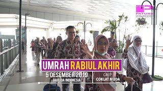 Keberangkatan rombongan Jamaah Umrah Liburan Akhir Tahun Patuna 26 Desember 2019 Grup Coklat Muda by. 