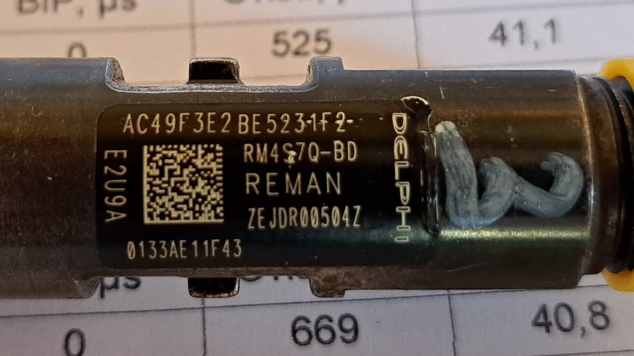 Нові коди форсунок EJDR00504Z #кодыфорсунок #делфи #фордмондео - YouTube