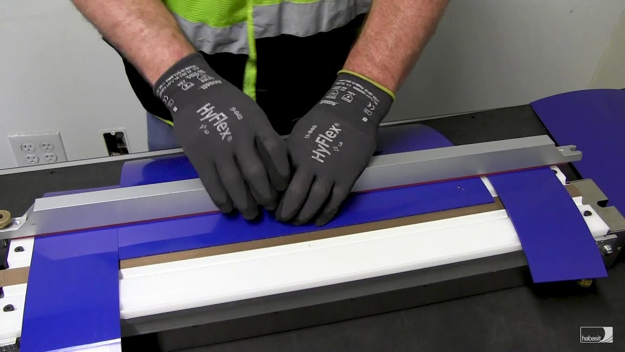 PQ603 Habasit Cleandrive lug drive Joining Press YouTube