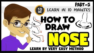 How To Draw Noses: CARTOONING | How to Draw a Nose - Step by Step | Tutorial #5 👃