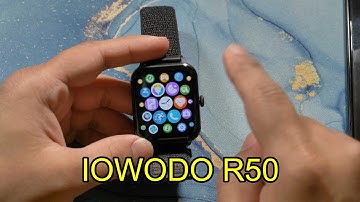 IOWODO R50 watch Smart Watch for Men Women, Voice Assistant 1.85"Fitness Watch with Make/Answer Call