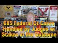 685 Federal Cases Handled by Judges w/Stakes in the Outcome