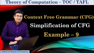 Simplification of Context Free Grammar (CFG) - Example 9 thumbnail