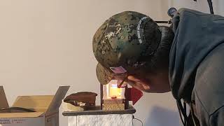 Forced Air Propane Forge Burner Setup and Operating