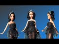 🌸 Barbie doll DIY dress like a princess 👸👗 | Easy &amp; Beautiful party dress 💃🎉