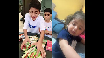 ميمي اشطر من زين ما بتاكل شوكولاته يزن وزين 