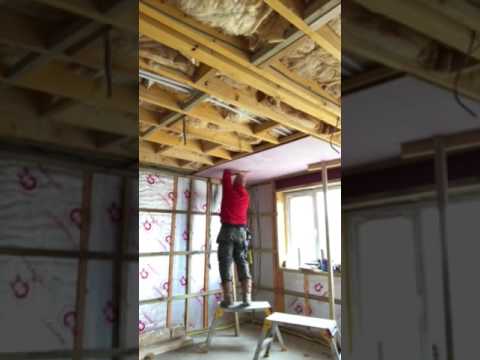 How To Plasterboard A Ceiling On Your Own