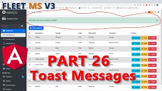 Part 26 - Adding Toast Messages (Success Messages)