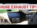 I bought a 7 inch exhaust tip for my 7.3 powerstroke’s 5” straight pipe! Do tips make a difference?!