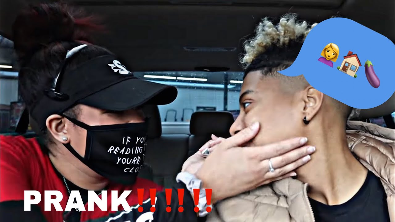 SHE TRIED TO BREAK UP WITH ME😭 GOIN TO MY FRIEND HOUSE W/ THE STRAP PRANK ON MY GF‼️‼️‼️