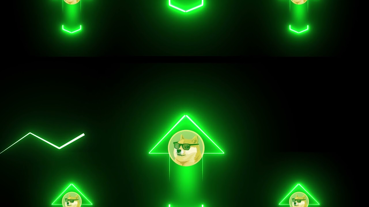 DOGE coins level Up | Magic green screen