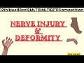 Nerve Injury and Deformity upper limb &amp; lower limb 🔥