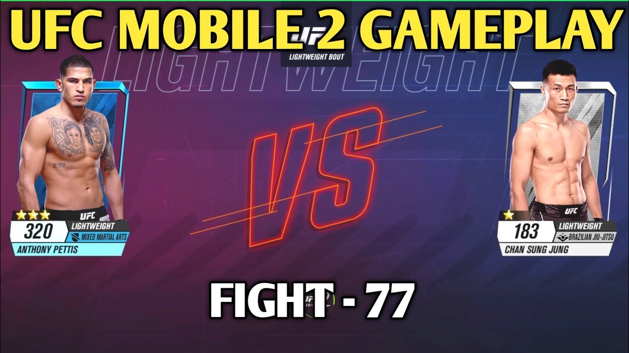Fight - 77 || ufc mobile 2 gameplay || ufc game || campaign mode