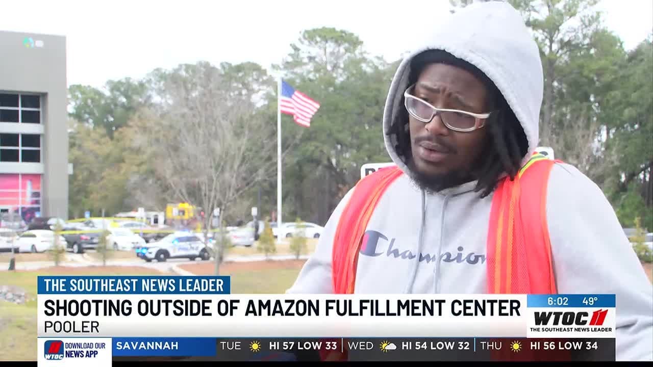 One person shot outside Amazon fulfillment center in Pooler - YouTube