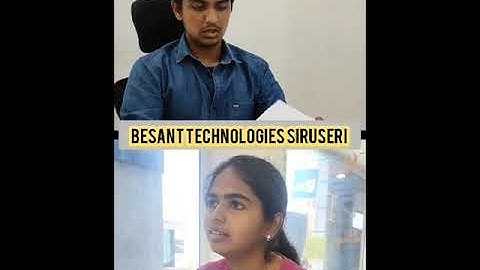 Frontend Mock Interview in Besant Technologies Siruseri🏅🔥.