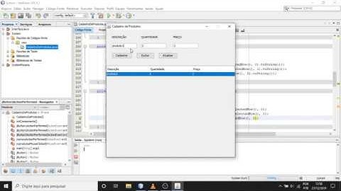 Interface Gráfica Java no Netbeans - Criando JTable - Inserindo, Excluindo e Atualizando Dados