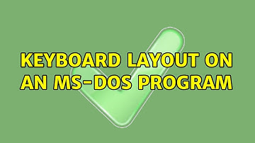 Keyboard layout on an MS-dos program