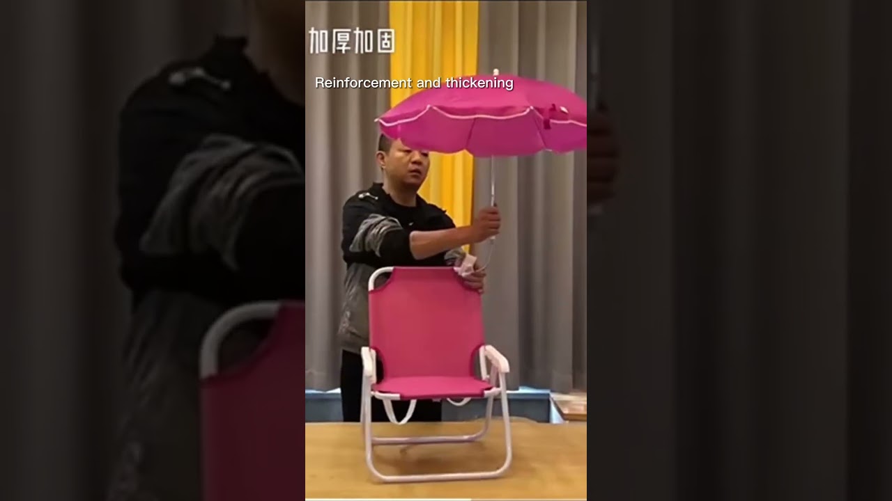 A beach umbrella clamp