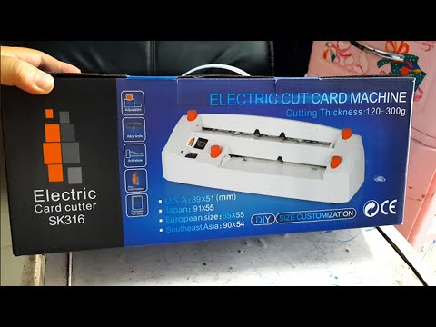 Máy Cắt Card Visit #Electric Card Cutter SK316 #Máy Cắt