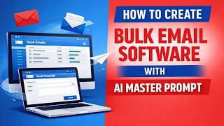 how to create bulk email sender software with ai master prompt