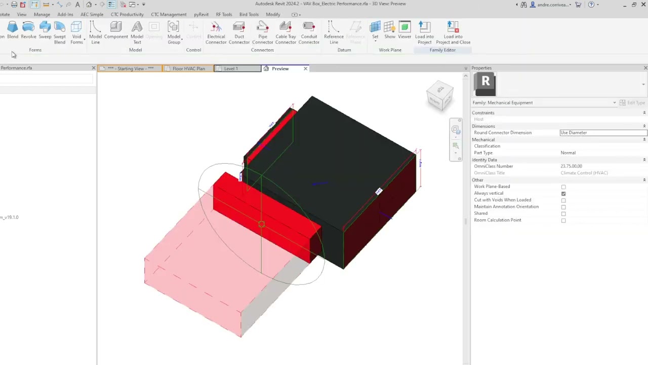 Revit: Change Category of a Family - Duct Accessory to Mech Equipment