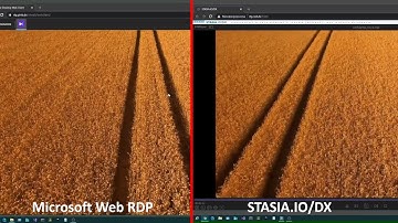 Microsoft Remote Desktop Web Client (RDP) vs STASIA.IO/DX