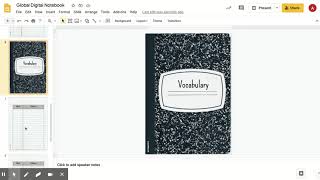 Global Digital Notebook - Google Slides