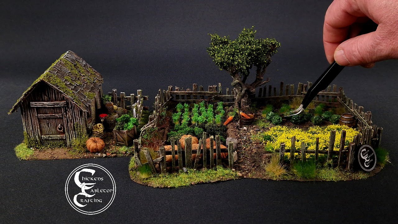 building garden and barn tabletop terrain for 