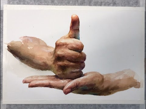 손 수채화, 인체수채화 - 의료진 여러분 감사합니다. &amp;#39;의료진 덕분에&amp;#39;