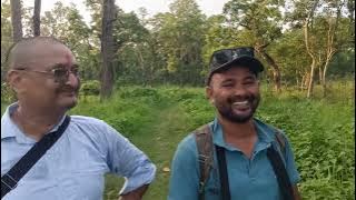 Chitawan national park and one horn rhinoceros on the way