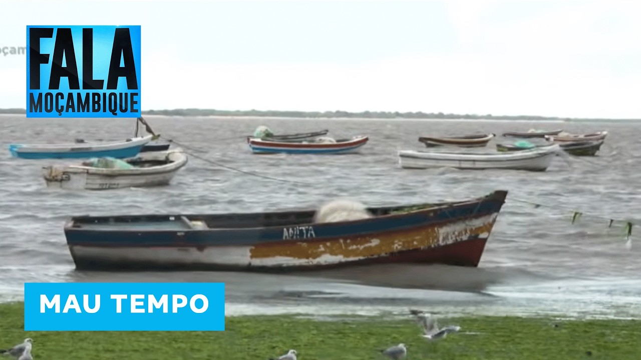 Pescadores acatam recomendações do INAM e não se fazem ao mar na Praia da Costa do Sol em Maputo